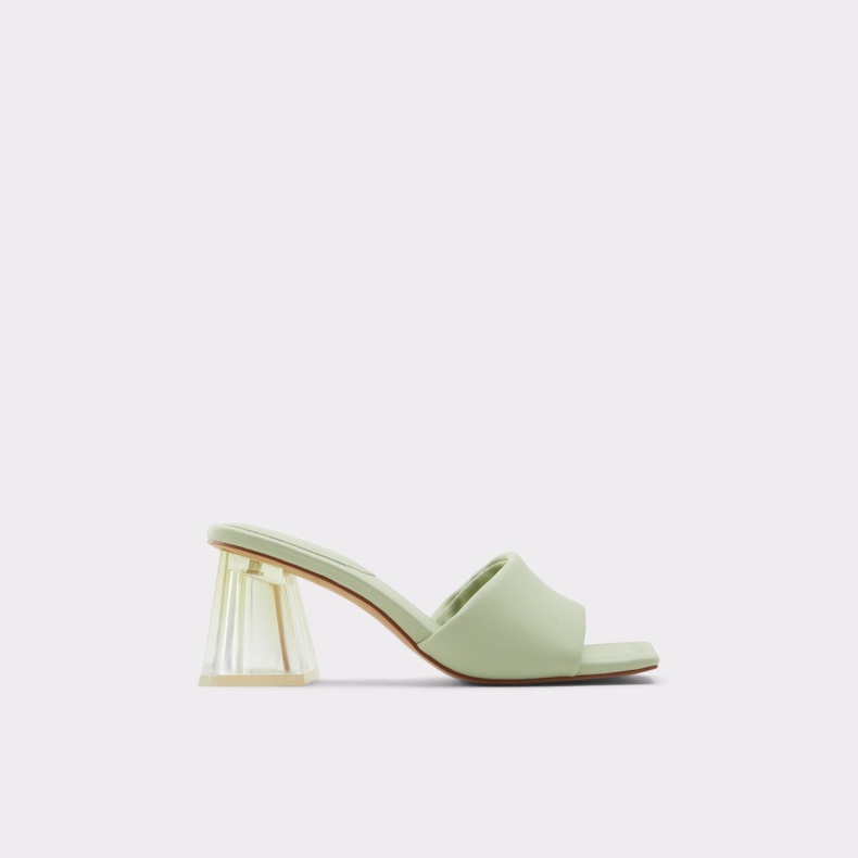 Kylah Heeled Mule Lysegrøn Aldo Mode