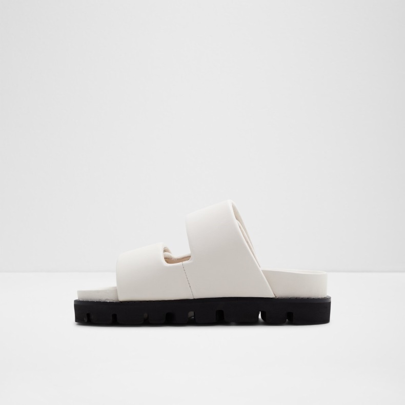 Aldo Fashion Hvid Lilo Slide Sandal Fladform