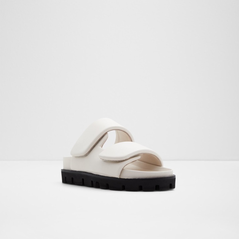 Aldo Fashion Hvid Lilo Slide Sandal Fladform