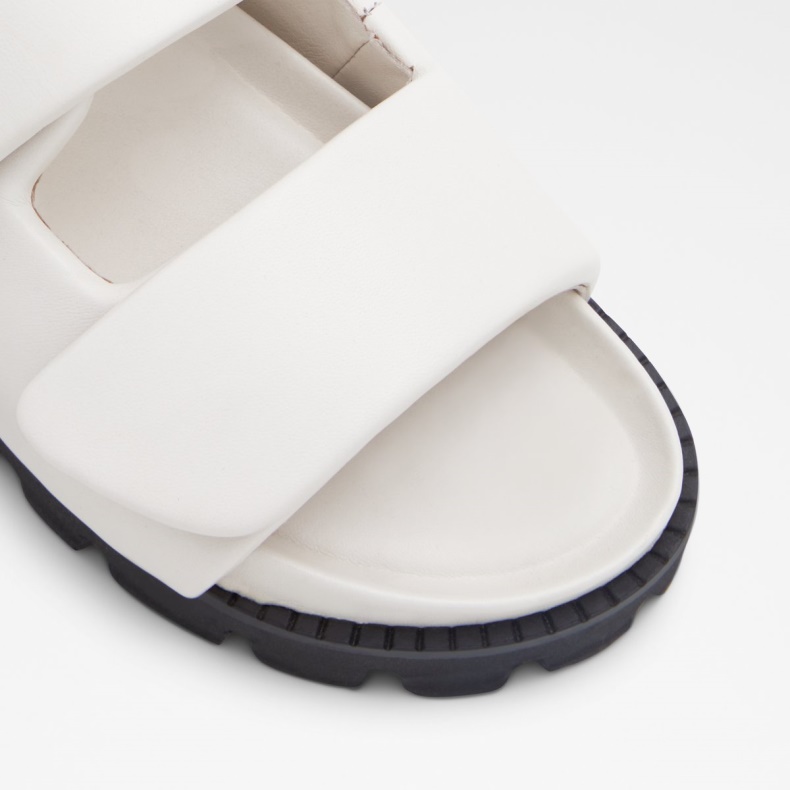 Aldo Fashion Hvid Lilo Slide Sandal Fladform