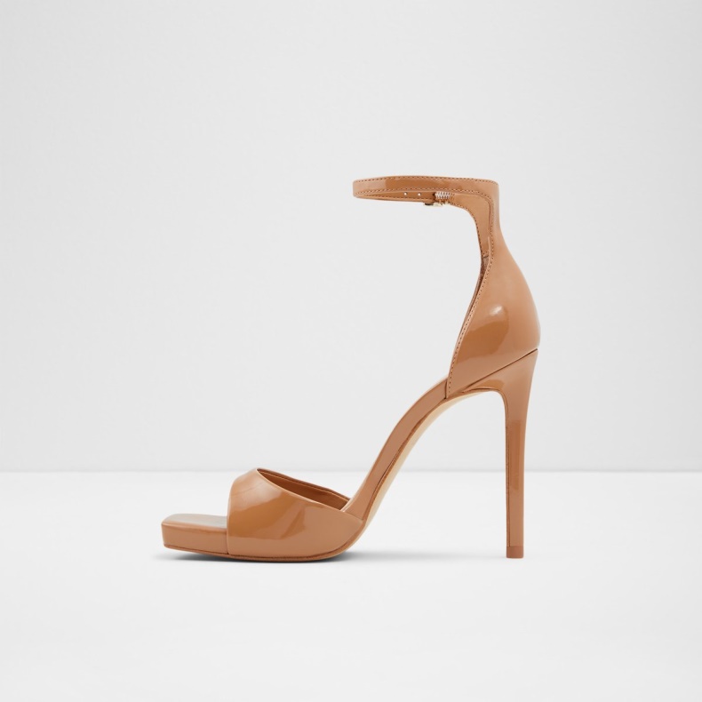 Livia Højhælede Sandal Platform Aldo Mode Cognac
