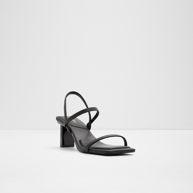 Sort Aldo Fashion Lokurr Sling Back Sandal Med Hæl