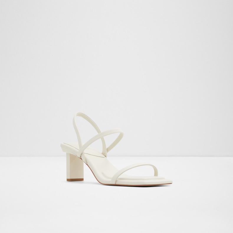 Aldo Lokurr Sling Back Sandal Med Hæle Hvid Mode