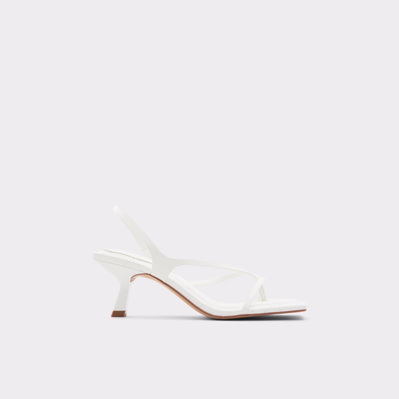Aldo Fashion Loni Strappy Højhælet Sandal Blokhæl Hvid