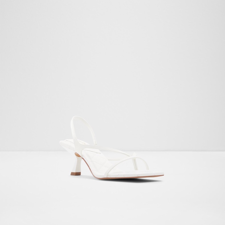 Aldo Hvid Fashion Loni Strappy Højhælet Sandal Blokhæl
