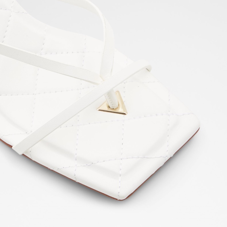 Aldo Hvid Fashion Loni Strappy Højhælet Sandal Blokhæl