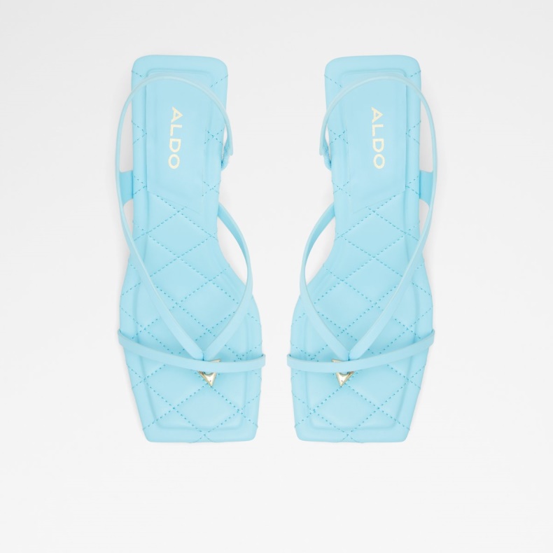 Mode Lyseblå Loni Strappy Højhælet Sandal Blokhæl Aldo