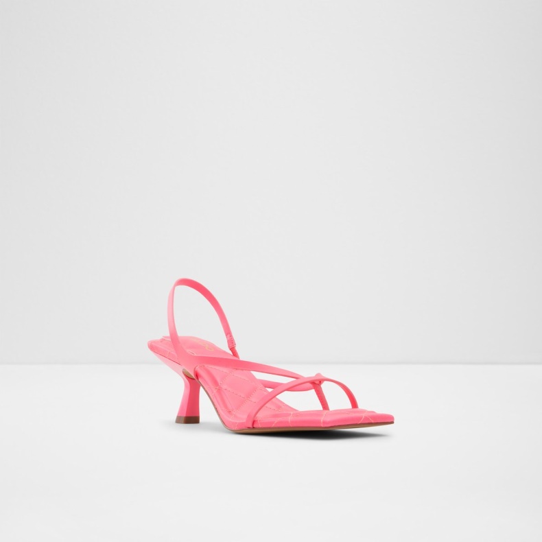 Aldo Lys Pink Mode Loni Strappy Højhælet Sandal Blokhæl