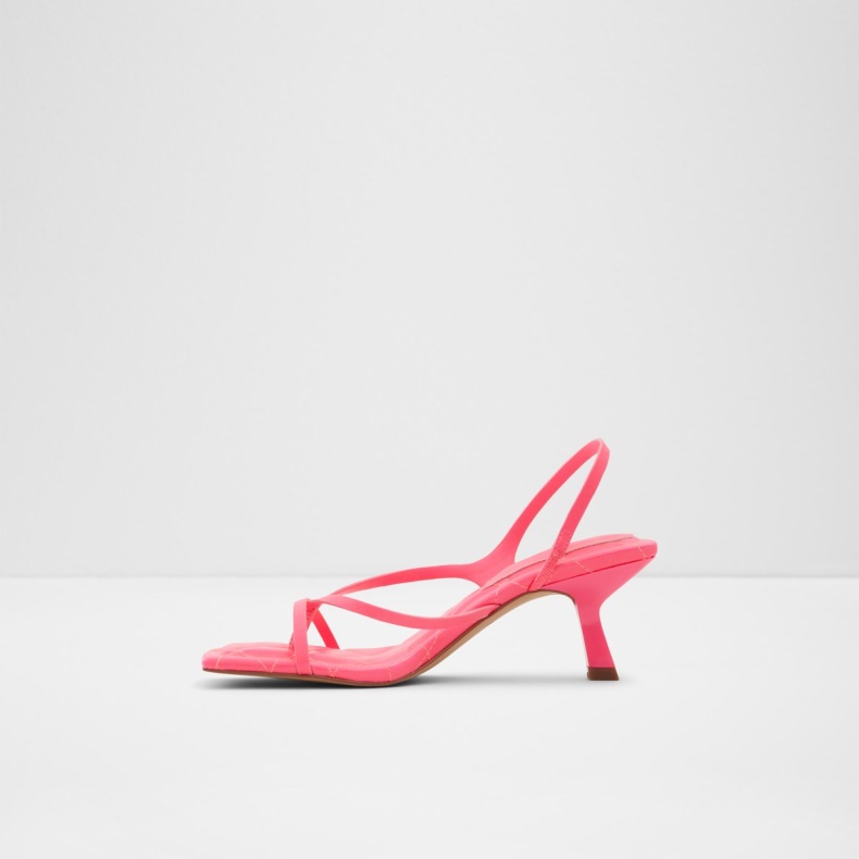 Aldo Loni Strappy Højhælet Sandal Blokhæl Lys Pink Mode