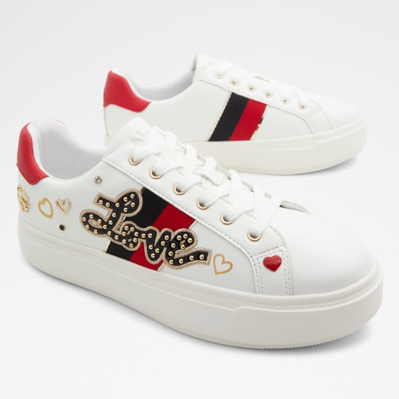 Hvid Aldo Fashion Lovealways Low Top Sneaker Cup Sål