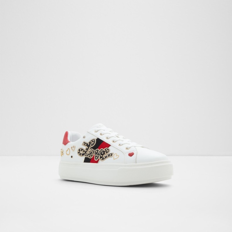 Hvid Aldo Fashion Lovealways Low Top Sneaker Cup Sål