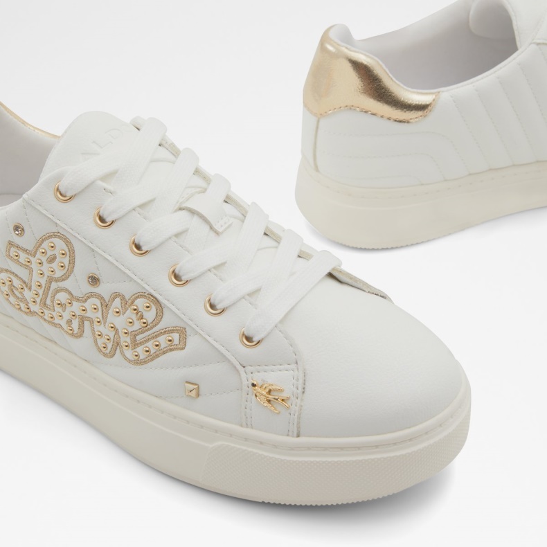 Lovenow Lav Top Sneaker Kop Sål Aldo Fashion Guld-klar Multi