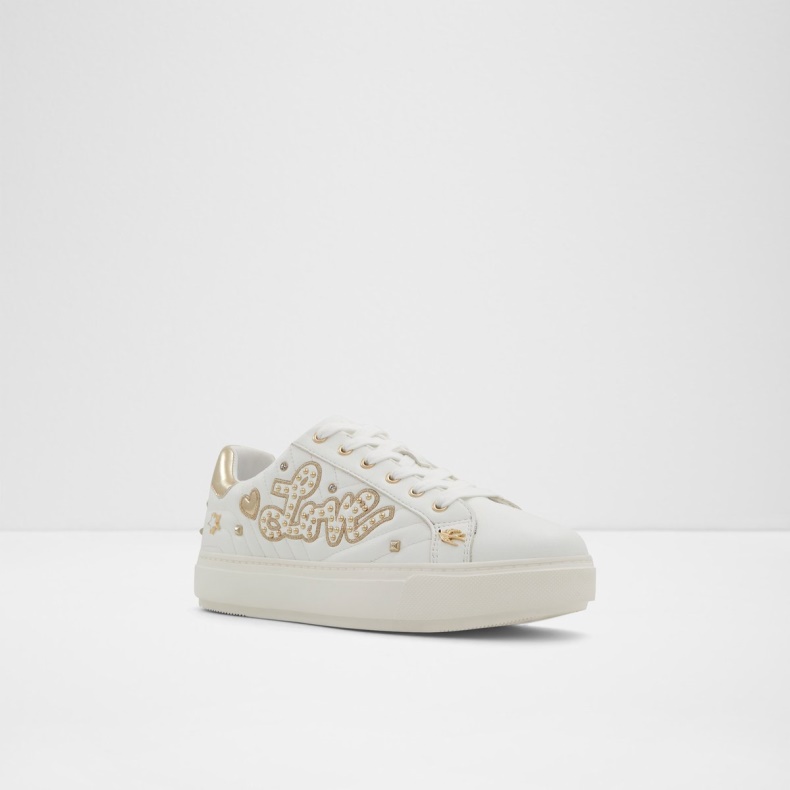 Lovenow Lav Top Sneaker Kop Sål Aldo Fashion Guld-klar Multi