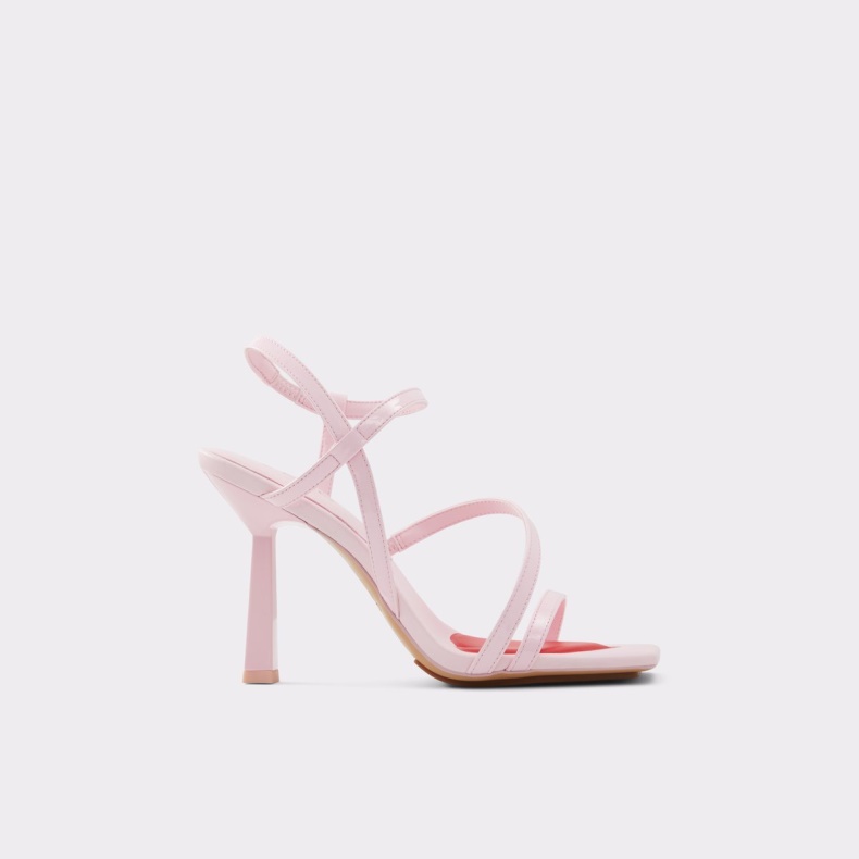Mode Aldo Pink Luvly Strappy Højhælet Sandal Stilethæl