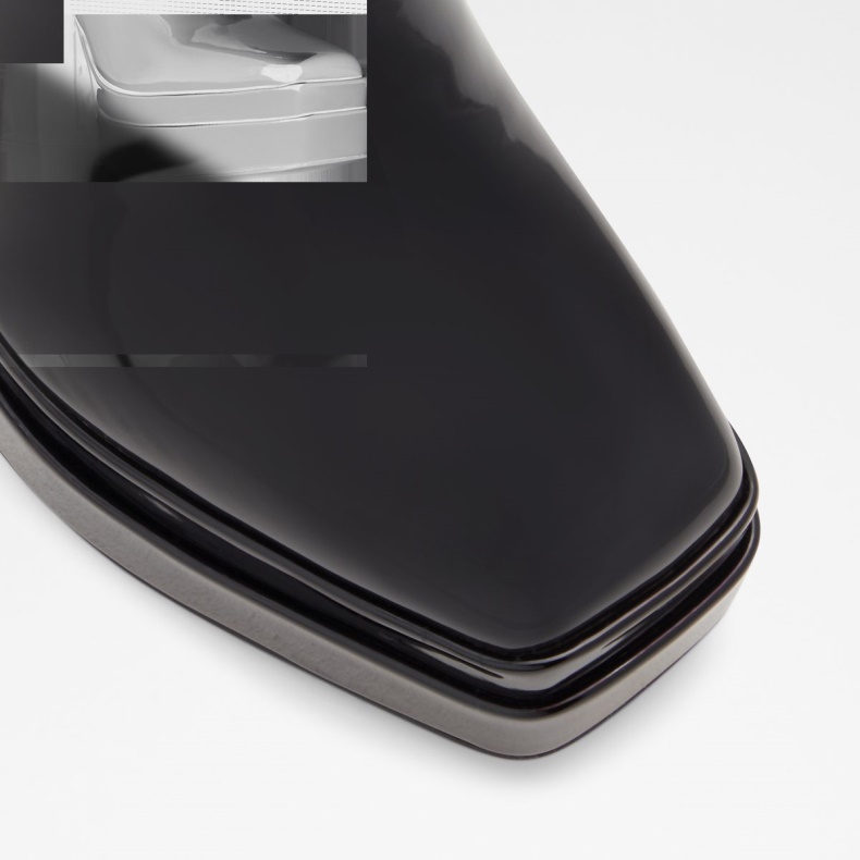 Sort Syntetisk Patent Ny Ankomst Mabel Platform Ankelstøvle Plateforme Mode Aldo