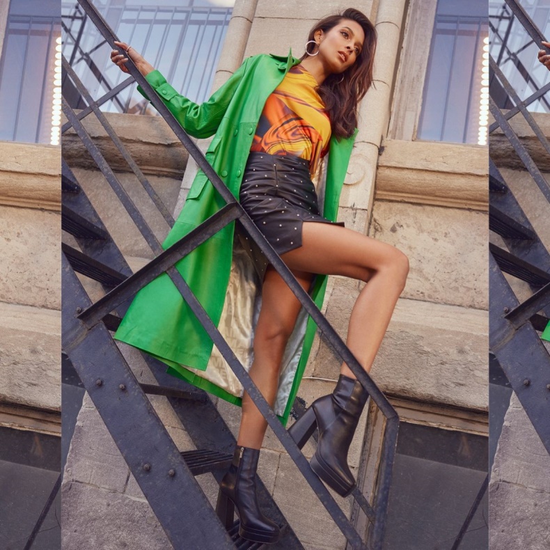 Sort Syntetisk Glat Mode Aldo Ny Ankomst Mabel Platform Ankelstøvle Platform