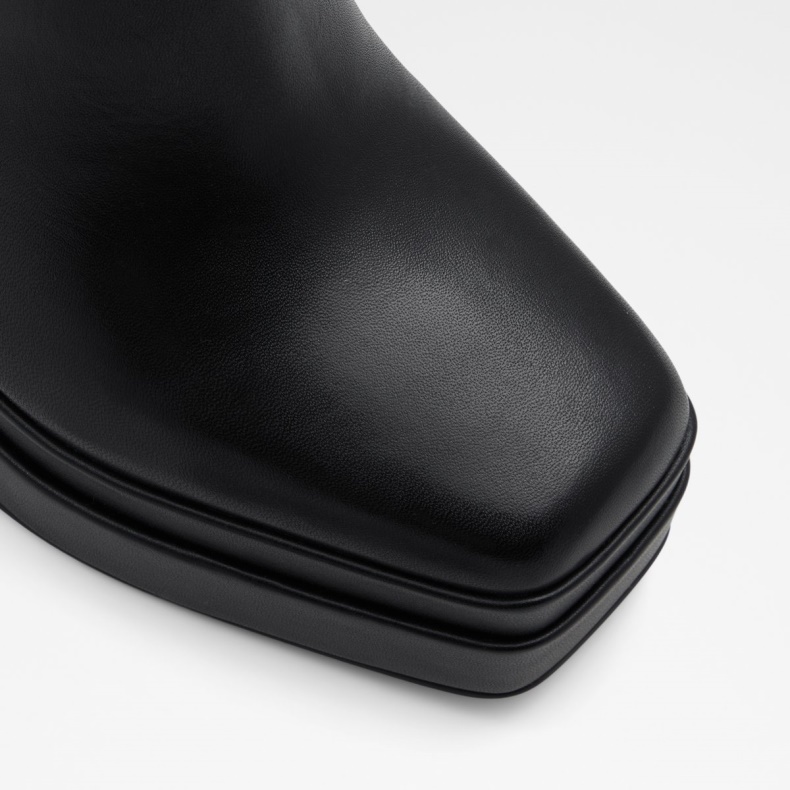 Sort Syntetisk Glat Mode Aldo Ny Ankomst Mabel Platform Ankelstøvle Platform