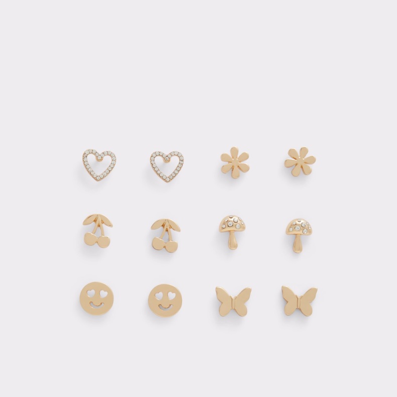 Guld-klare Multi Sidste Chance Manantariel øreringe Aldo Mode