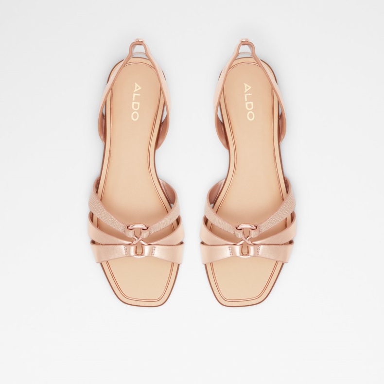 Aldo Fashion Marassi Sling Back Sandal Rosa Guld