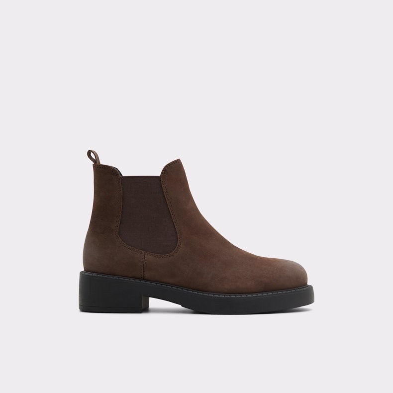 Aldo New Arrival May Chelsea Boot Lug Sole Mørkebrun Mode