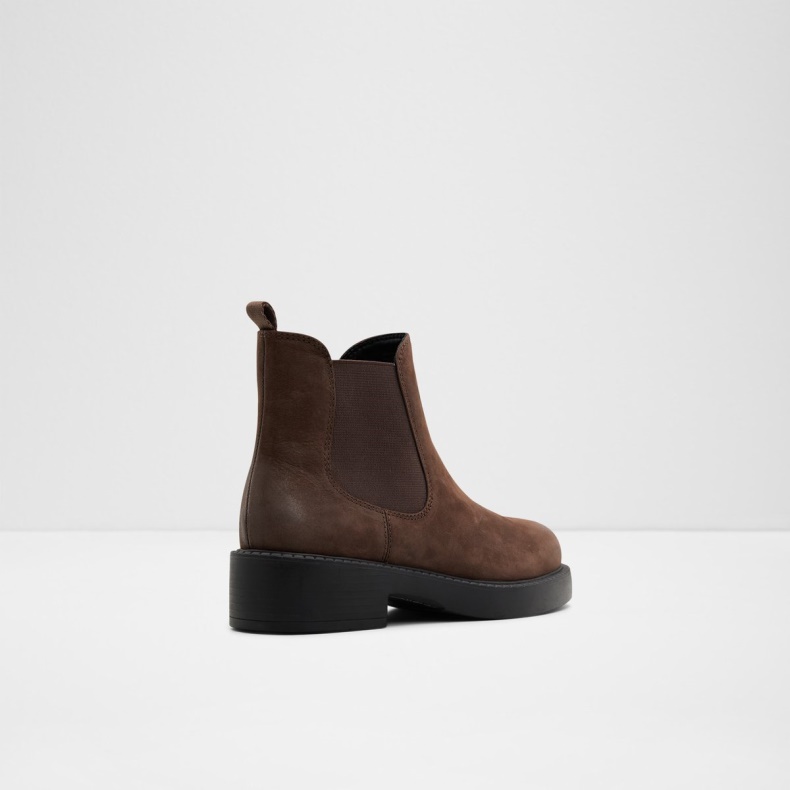 Aldo New Arrival May Chelsea Boot Lug Sole Mørkebrun Mode