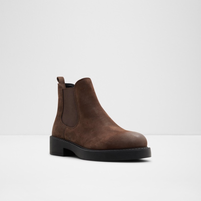 Aldo New Arrival May Chelsea Boot Lug Sole Mørkebrun Mode