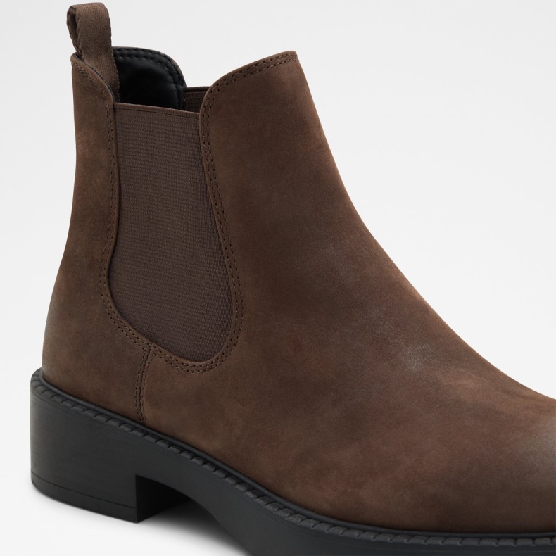 Aldo New Arrival May Chelsea Boot Lug Sole Mørkebrun Mode