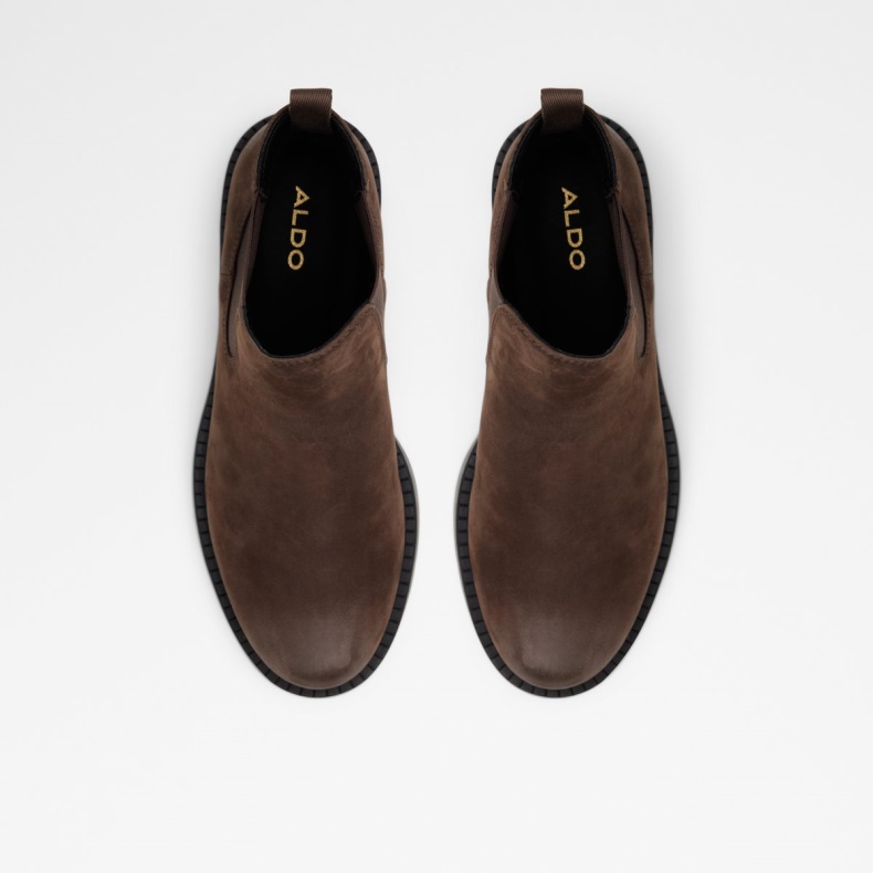 Aldo New Arrival May Chelsea Boot Lug Sole Mørkebrun Mode