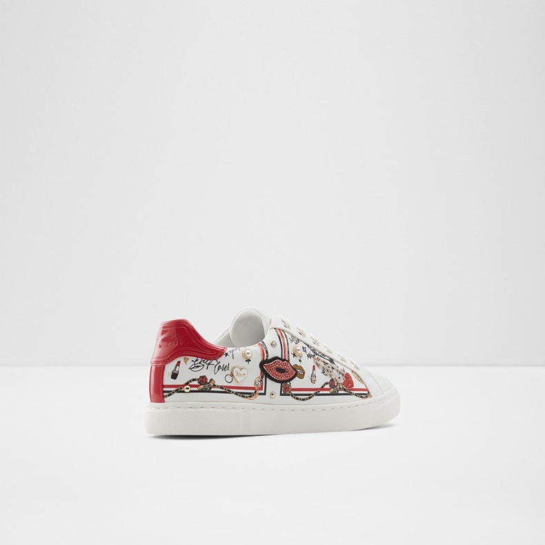 Hvid Syntetisk Print Fashion Aldo Meday Lav Top Sneaker