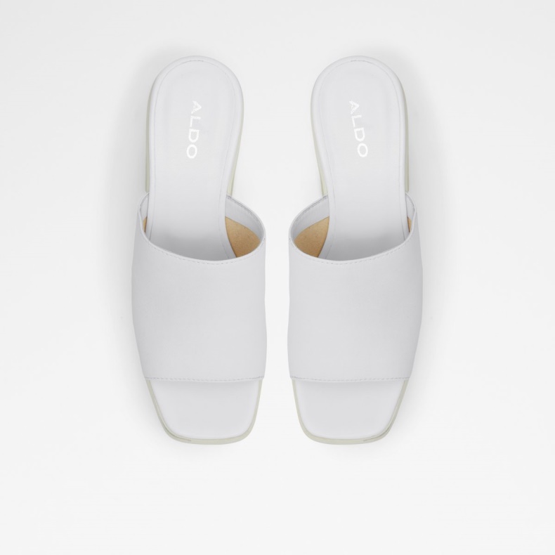 Hvid Melcee Hæle Mule Plateforme Aldo Mode