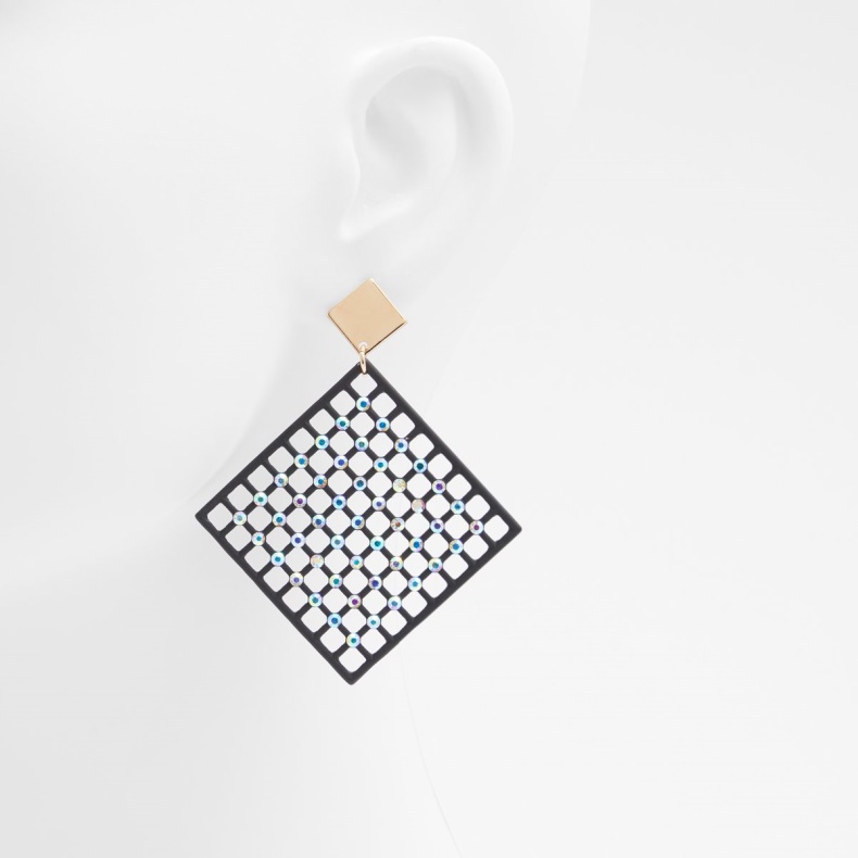 Sidste Chance Meshuri øreringe Sort-guld Multi Aldo Mode