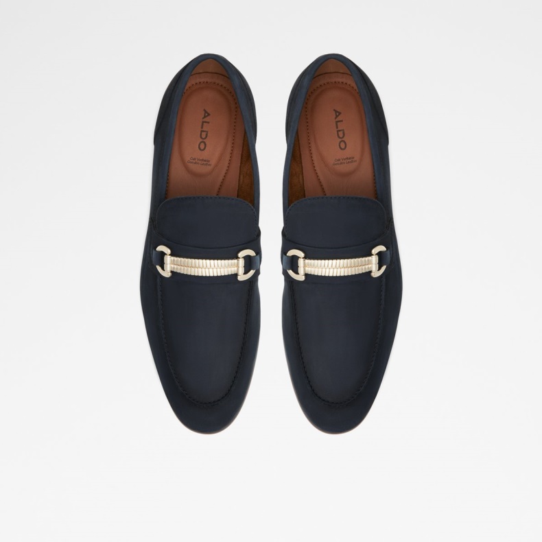 Mode Aldo Monetto Loafer Marineblå