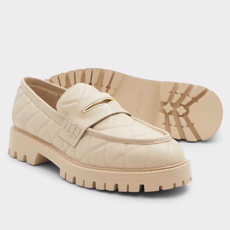 Aldo Fashion Lys Beige Moxy Loafer Lugsål