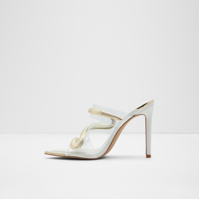 Najash Strappy Sandal Stilethæl Mode Hvid Aldo