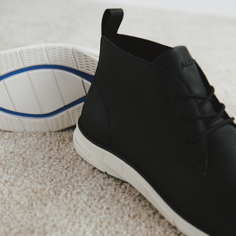 Mode Sort Aldo Namibi Ankelstøvle Med Snøre