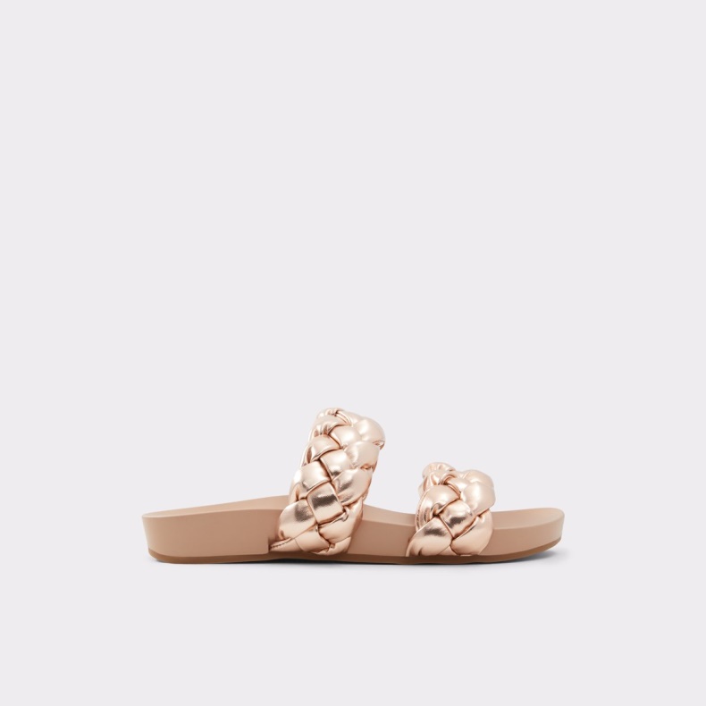 Oaka Slide Sandal Rosa Guld Aldo Mode