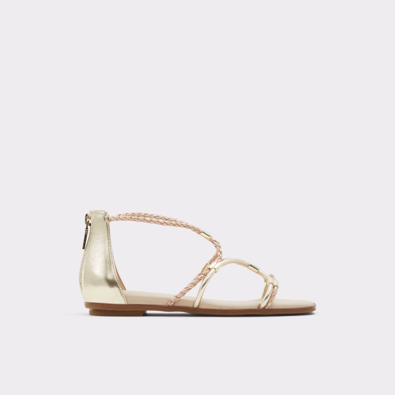 Metallisk Multi Oceriwenflex Flad Sandal Med Stropper, Mode Aldo