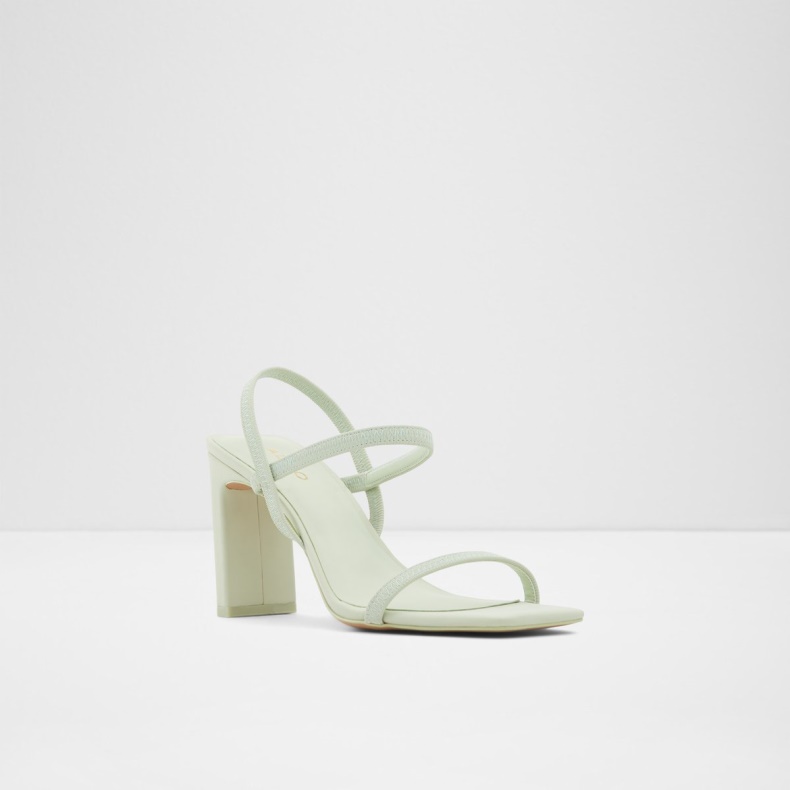Aldo Fashion Okurr Strappy Højhælet Sandal Blokhæl Lysegrøn