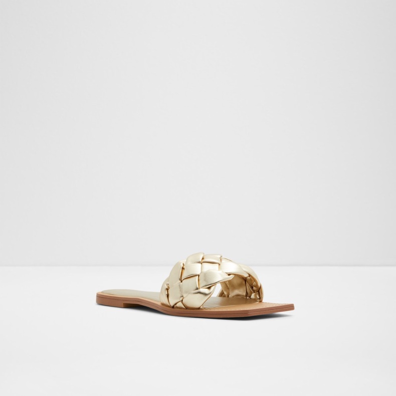 Mode Guld Aldo Poets Slide Sandal