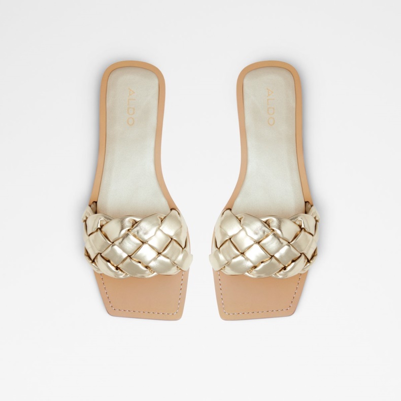 Mode Guld Aldo Poets Slide Sandal