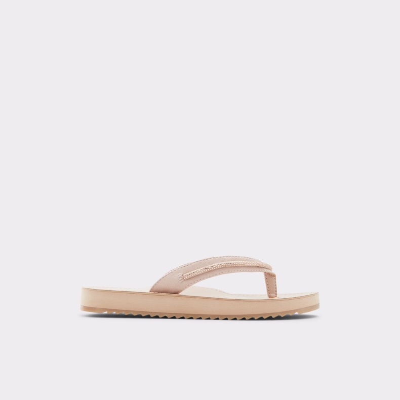 Aldo Polo Flip Flops Rosa Guld Mode