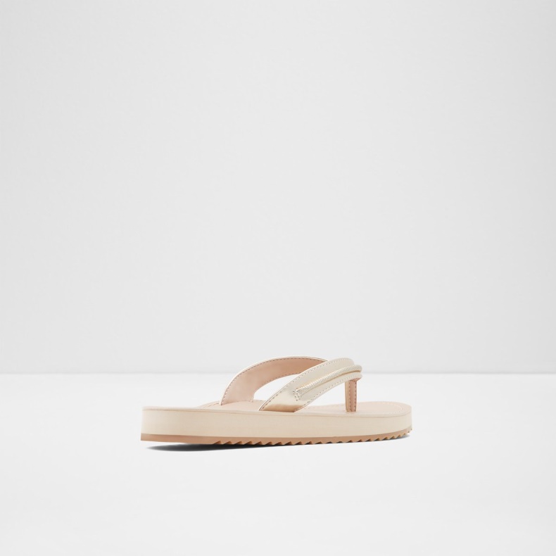Aldo Fashion Champagne Polo Flip Flops