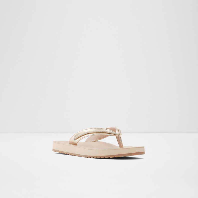 Aldo Fashion Champagne Polo Flip Flops