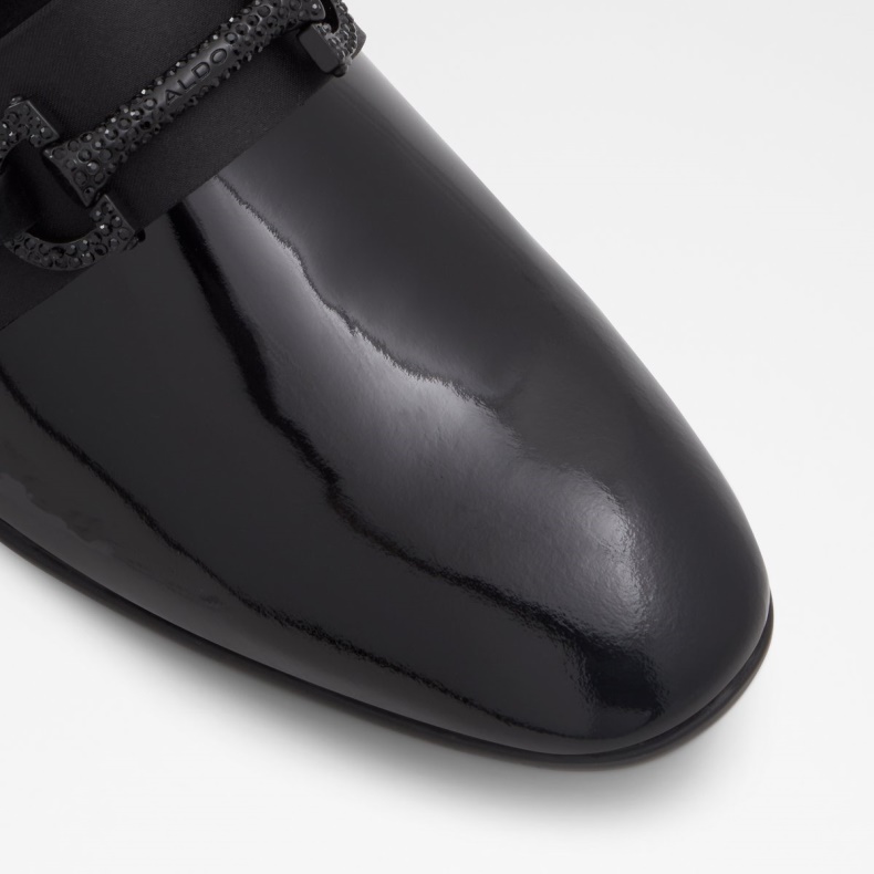 Aldo Fashion Sort Læder Blandet Popluxe Loafer