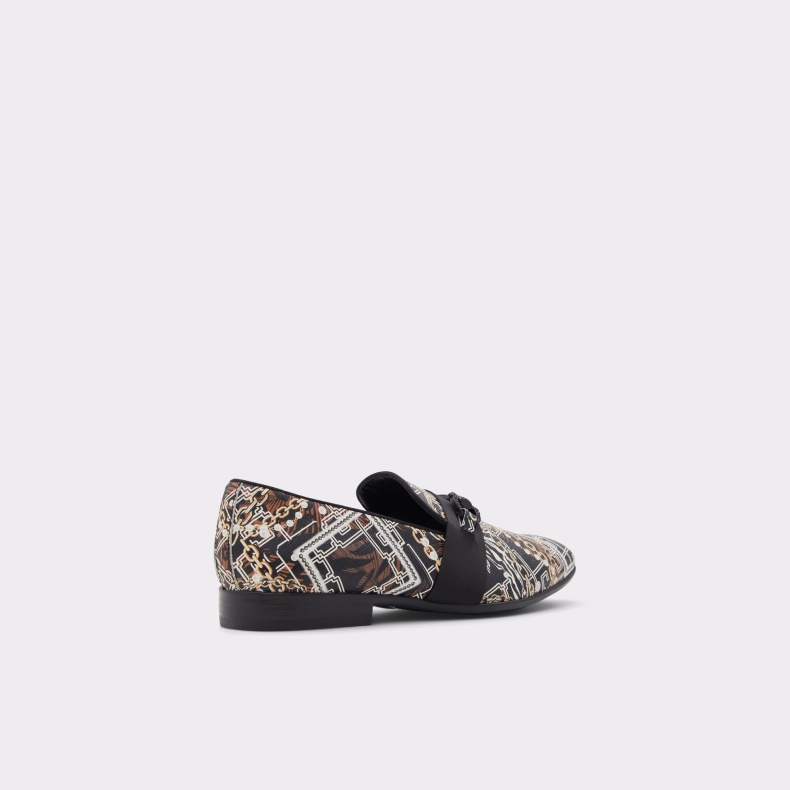 Aldo Fashion Popluxe Loafer Sort Læder Print