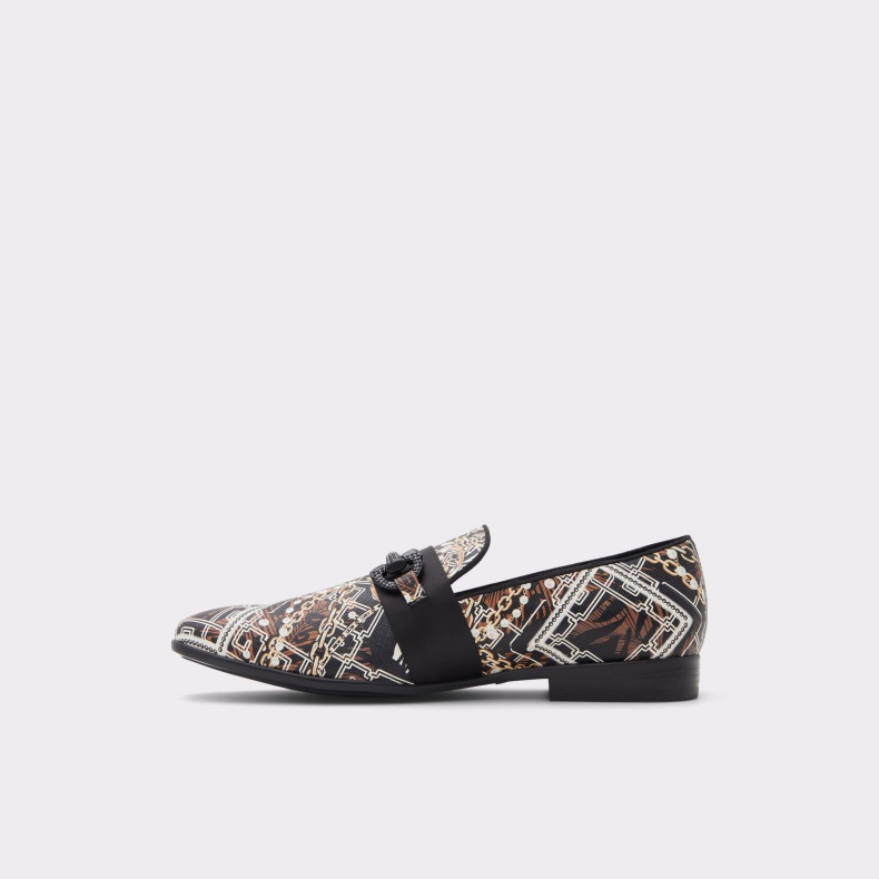 Aldo Fashion Popluxe Loafer Sort Læder Print