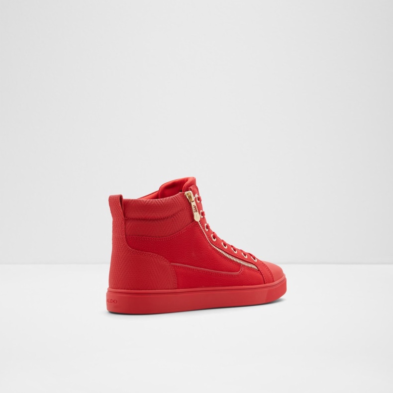 Knaldrød Popstar High Top Sneaker Cup Sål Fashion Aldo