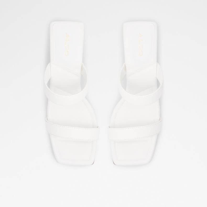 Hvid Ranalassi-hælede Mule Cup-sål Fashion Aldo