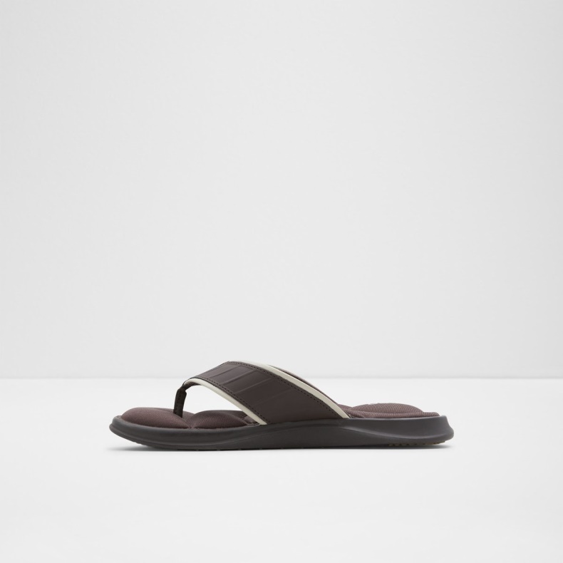 Aldo Fashion Mørkebrune Rassen Flip Flops