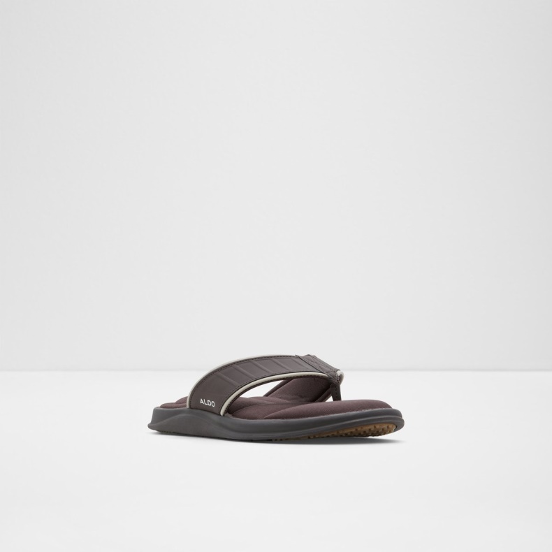 Aldo Fashion Mørkebrune Rassen Flip Flops